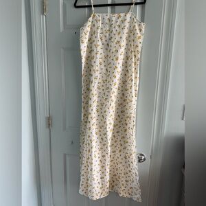 Jcrew Linen-cotton tie back midi beach dress NWT